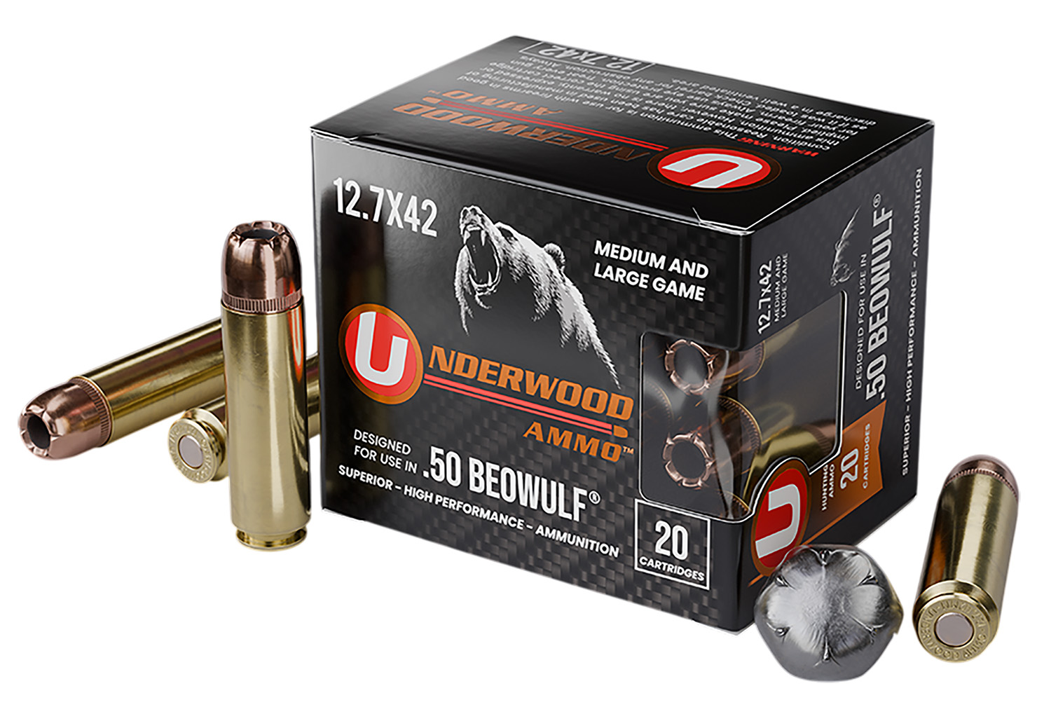 Underwood Ammo .50 BMG 350gr XTP – 20rd