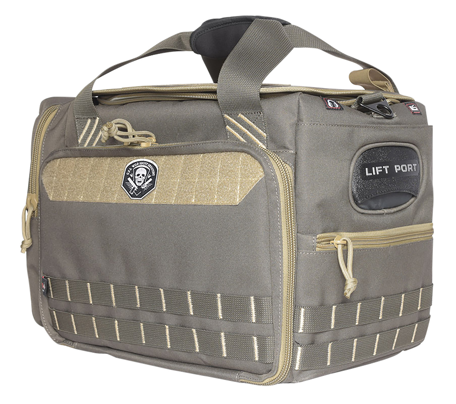 GPS Bags 1512MLBR Range Bag Rifle Green Med/Lg Holds 5 Handguns