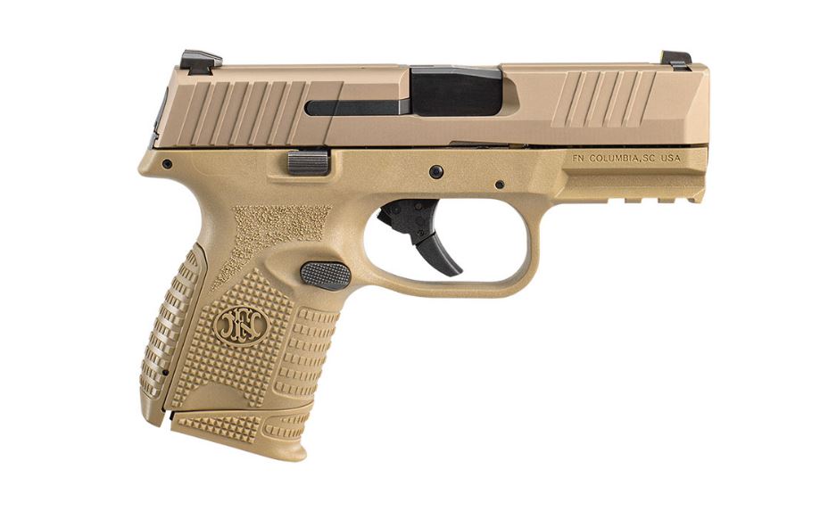 FN 509C 9MM Flat Dark Earth 3.7″ Semi-Auto Pistol – 10+1 Capacity