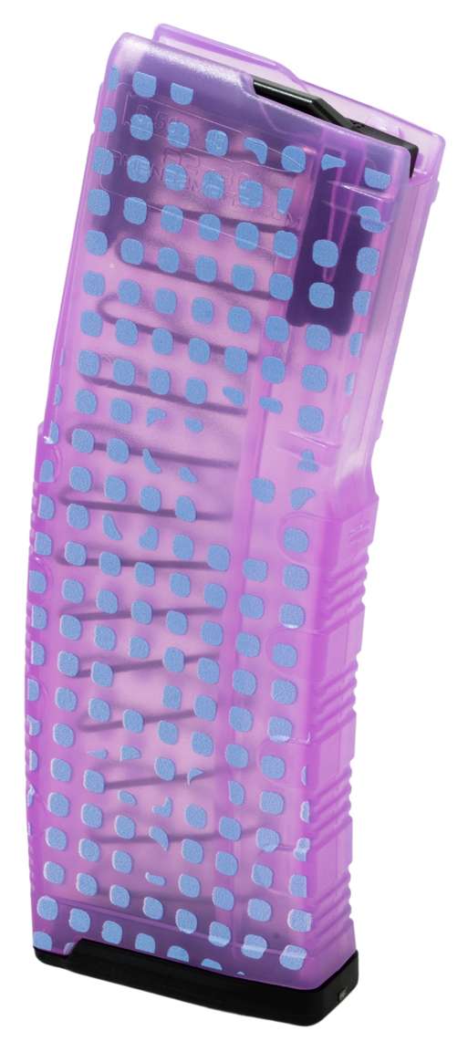 AMEND2 MOD-C 5.56MM 20RD AR15 W RED FOLLOWER TRANSLUCENT PINK DESERT NIGHT POLY MAG ( 50 PER CASE )