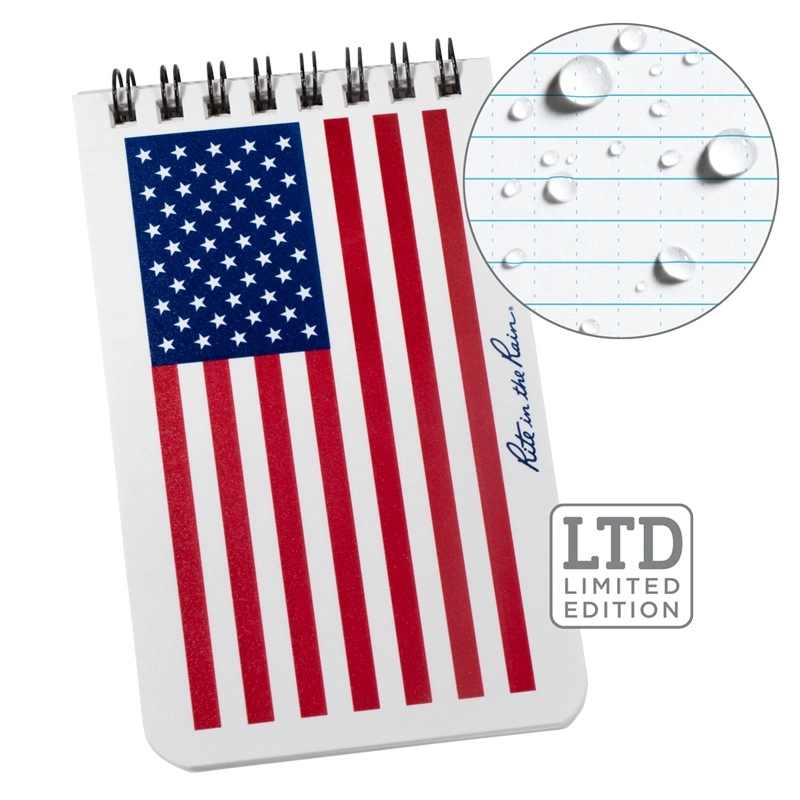 3”x5” Notebook – Red/White/Blue Flag