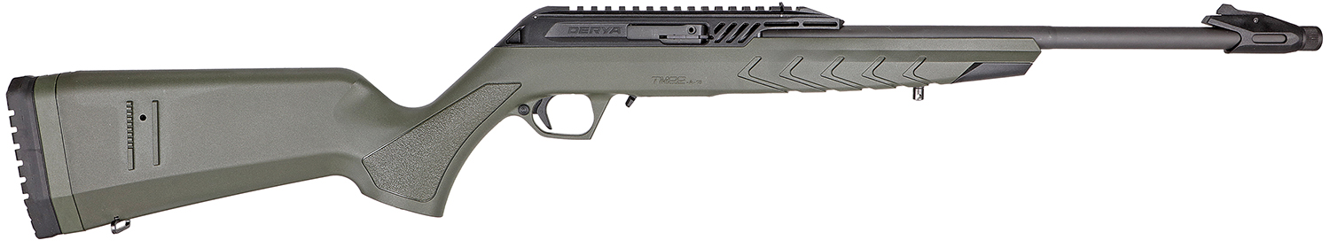 Derya Firearms TM22 Standard Full Size .22 LR Rifle – 10+1 Capacity, 18″ Barrel, OD Green Stock