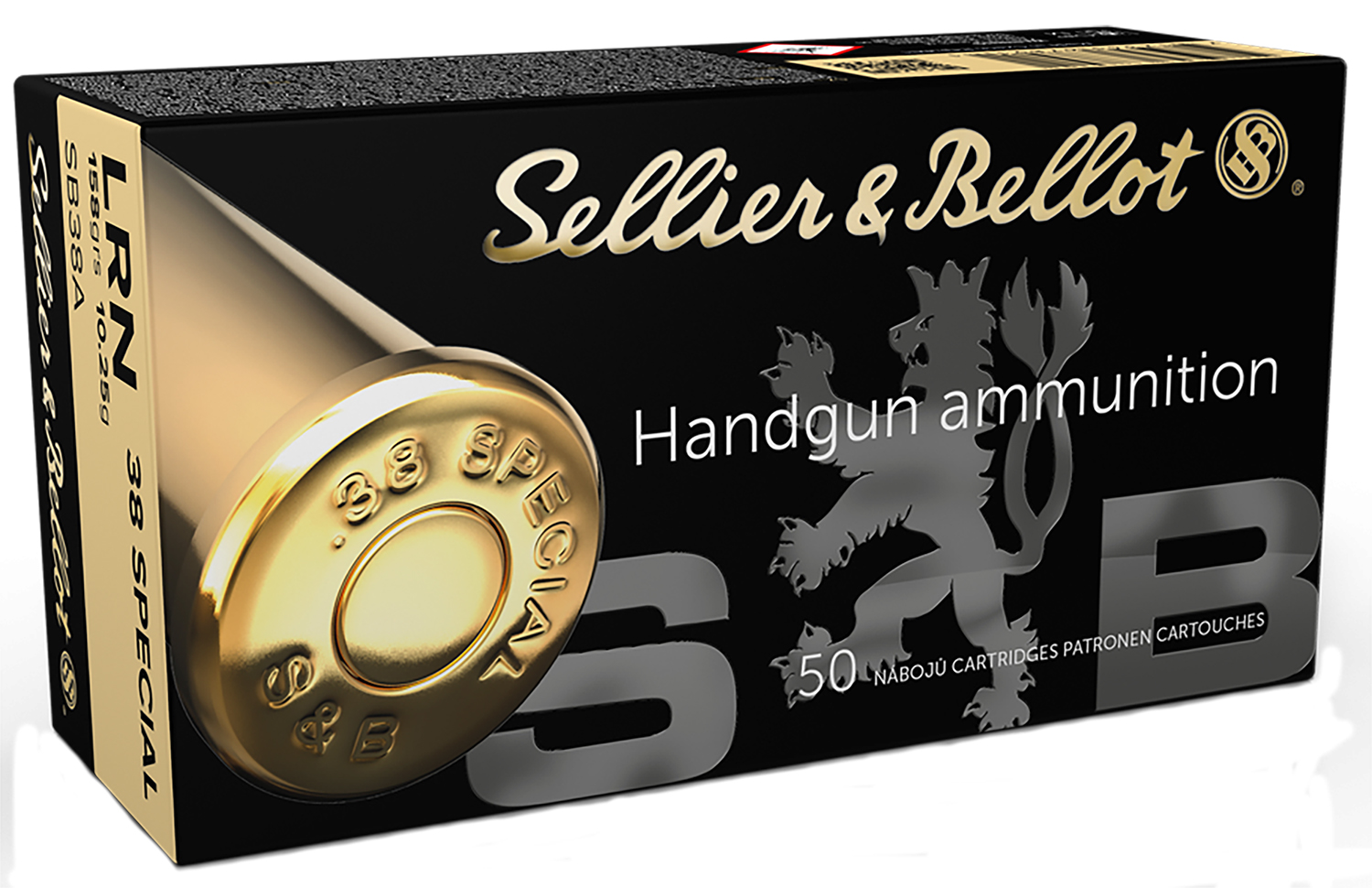 Sellier & Bellot .38 Special 158gr Lead Round Nose – 50 Rounds