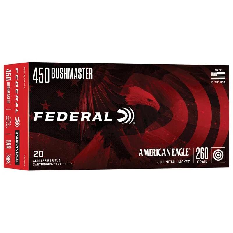 Federal Ammunition .450 Bushmaster 260gr FMJ – 20rd