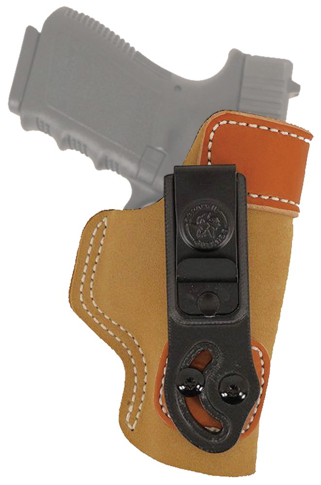 DeSantis Gunhide 106NA80Z0 Sof-Tuck IWB Tan Leather/Suede Belt Clip Fits Glock 17 Right Hand