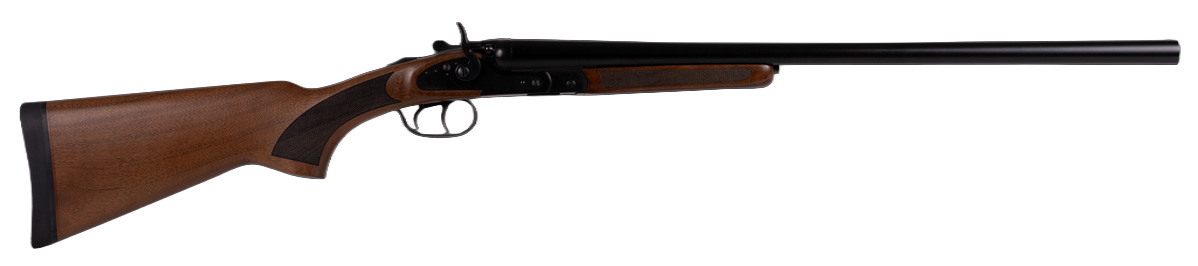 DERYA EX1400 Side-by-Side Shotgun – 12GA, 24″ Barrel, Black Wood