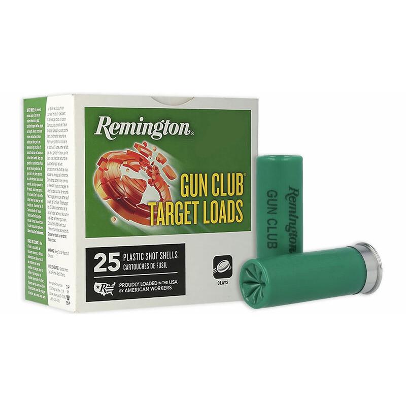 Remington Gun Club Target Load Shotshells 12 ga 2-3/4″ 1-1/8 oz 1145 fps #7.5 250/ct Case