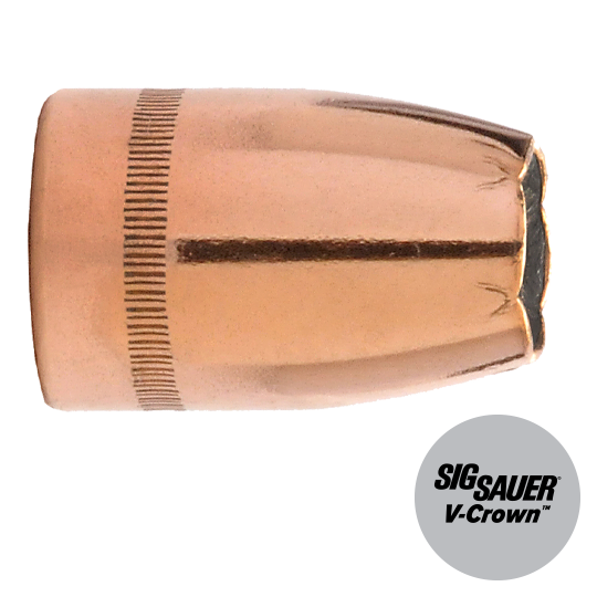 Sig Sauer V-Crown By Sierra Handgun Bullets 9mm .355″ 124 gr. JHP Sig Sauer V-Crown 500/ct