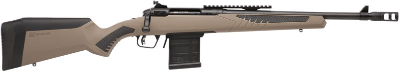 SAVAGE 110 SCOUT 223 REM – 16.5″ BLACK/FDE <