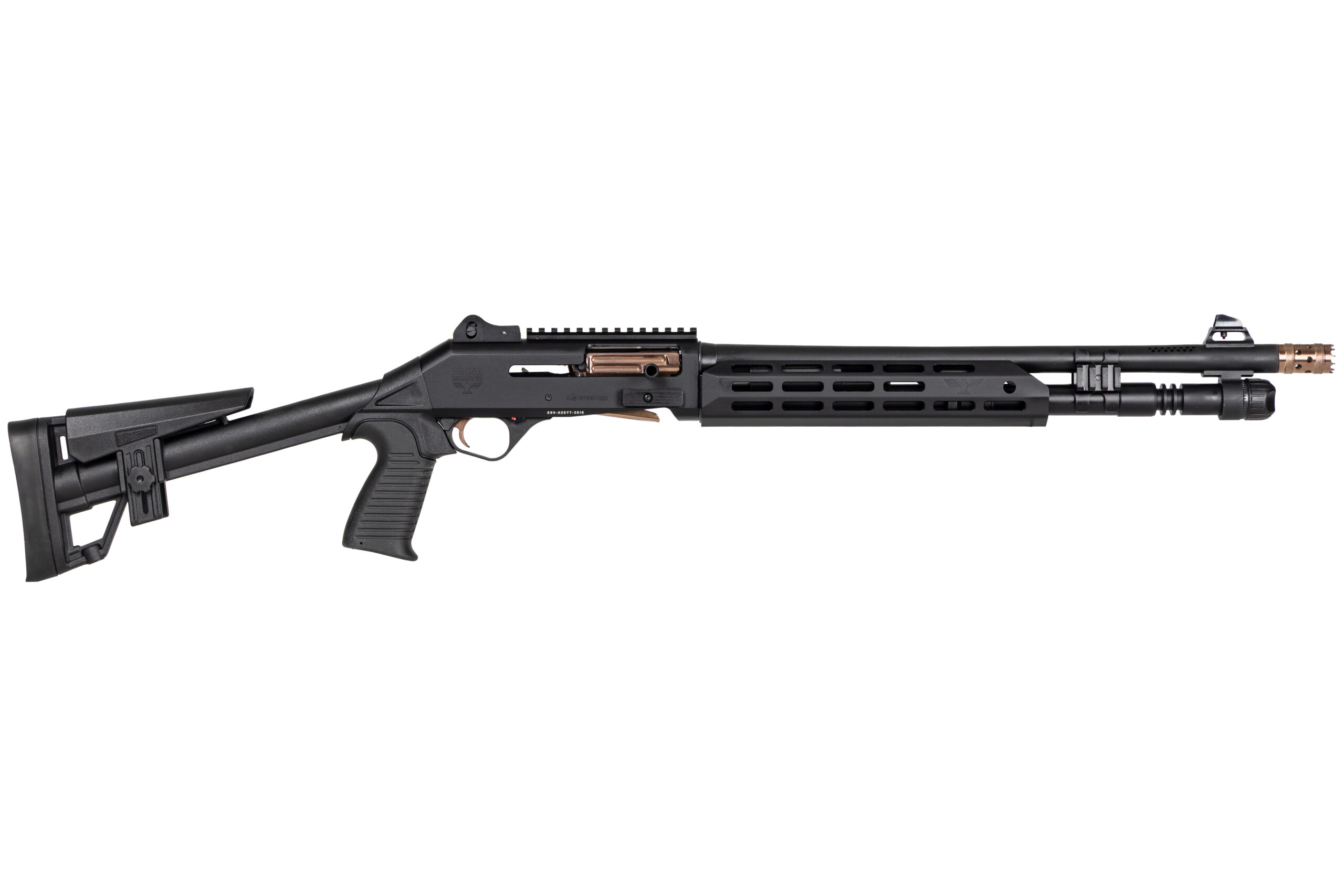 PANZER M4 SPEED PRO ARGO 12G S/A 3″ 18.5″ BBL, BLACK W/ BRONZE TITANIUM