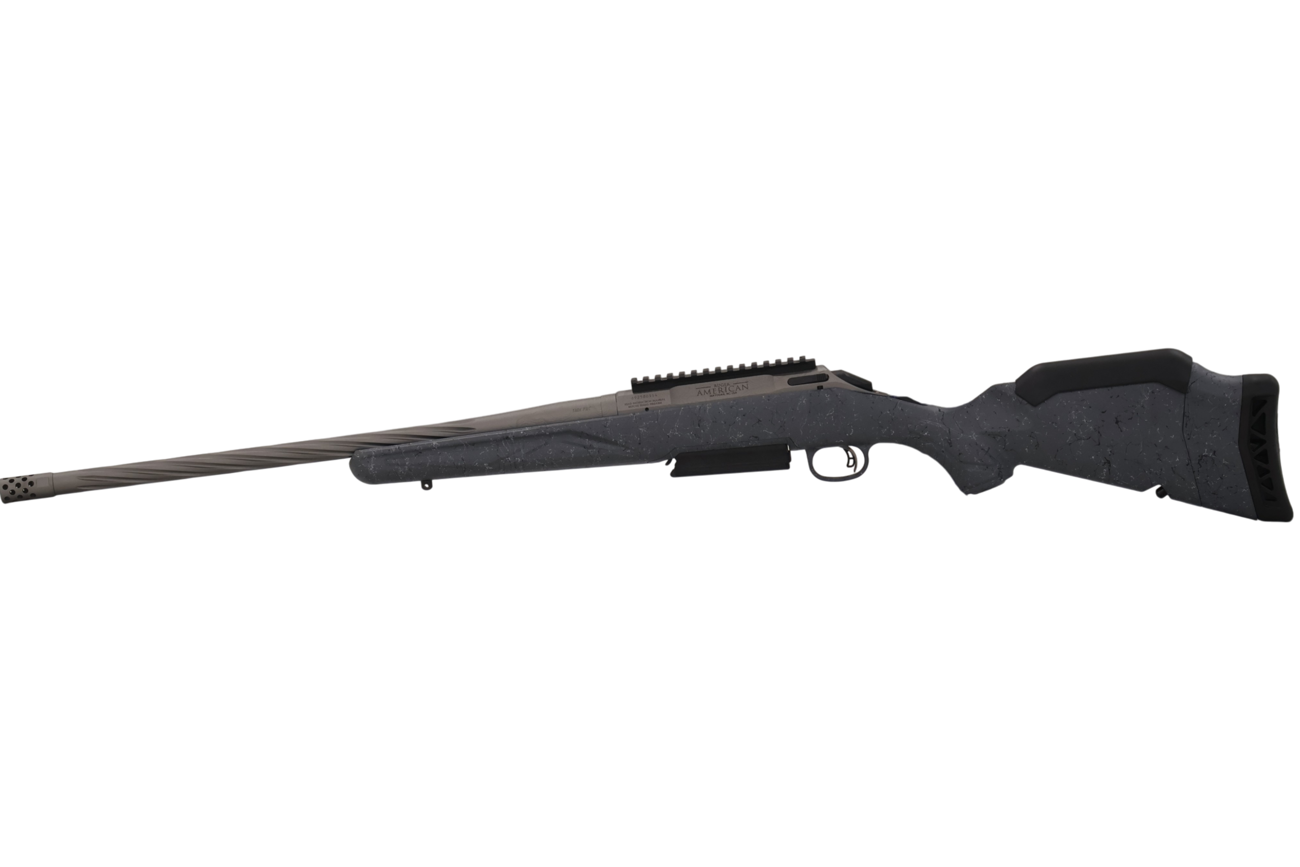 RUGER AMERICAN G2 WILDERNESS TOPO 7MM PRC 20″ SPIRAL FLTD T.B. GRY SPLTR 3RD