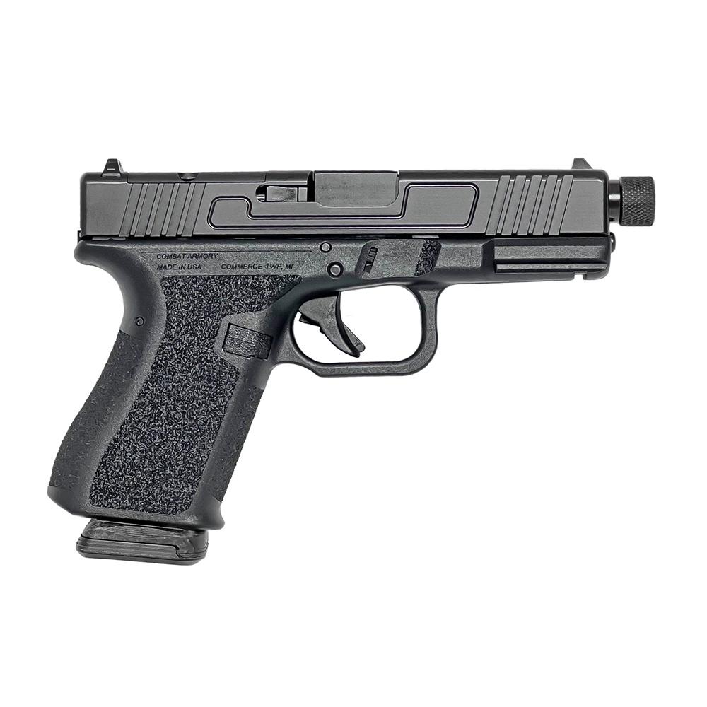 Combat Armory CA19 OR Handgun 9mm Luger 10rd Magazine 4.49″ Threaded Barrel Black