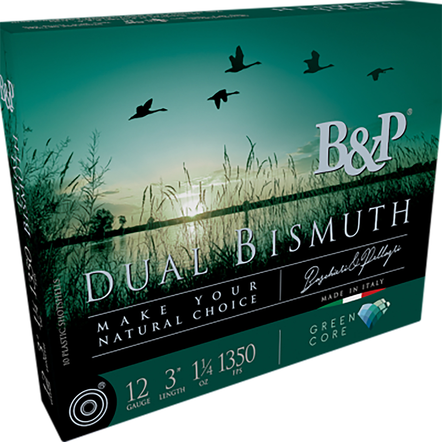 B&p Ammunition 12B5DB43 Dual Bismuth 12Gauge 2.75″ 1 1/5oz Bismuth 3/4Shot 10 Per Box/10 Case