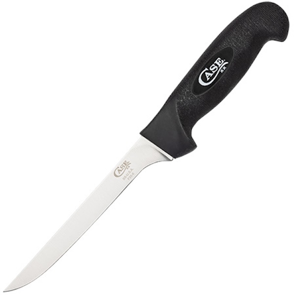 CASE 6″ SS FILLET KNIFE BLK RBR HDL